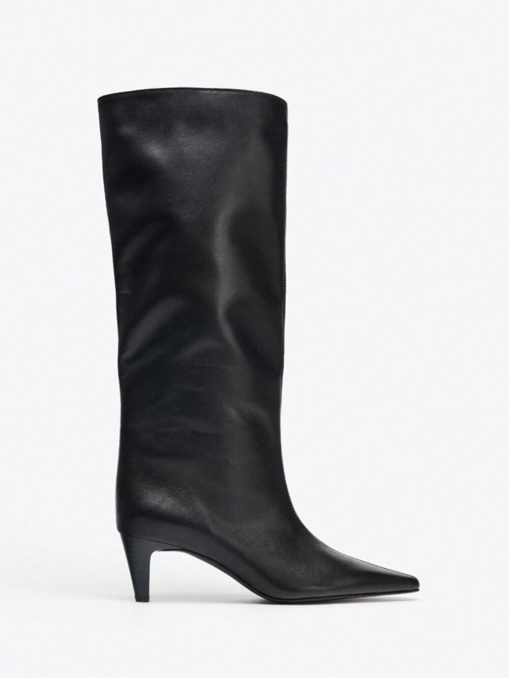 Black Western Women's Kitten Heel Boots - Picture 5 of 9